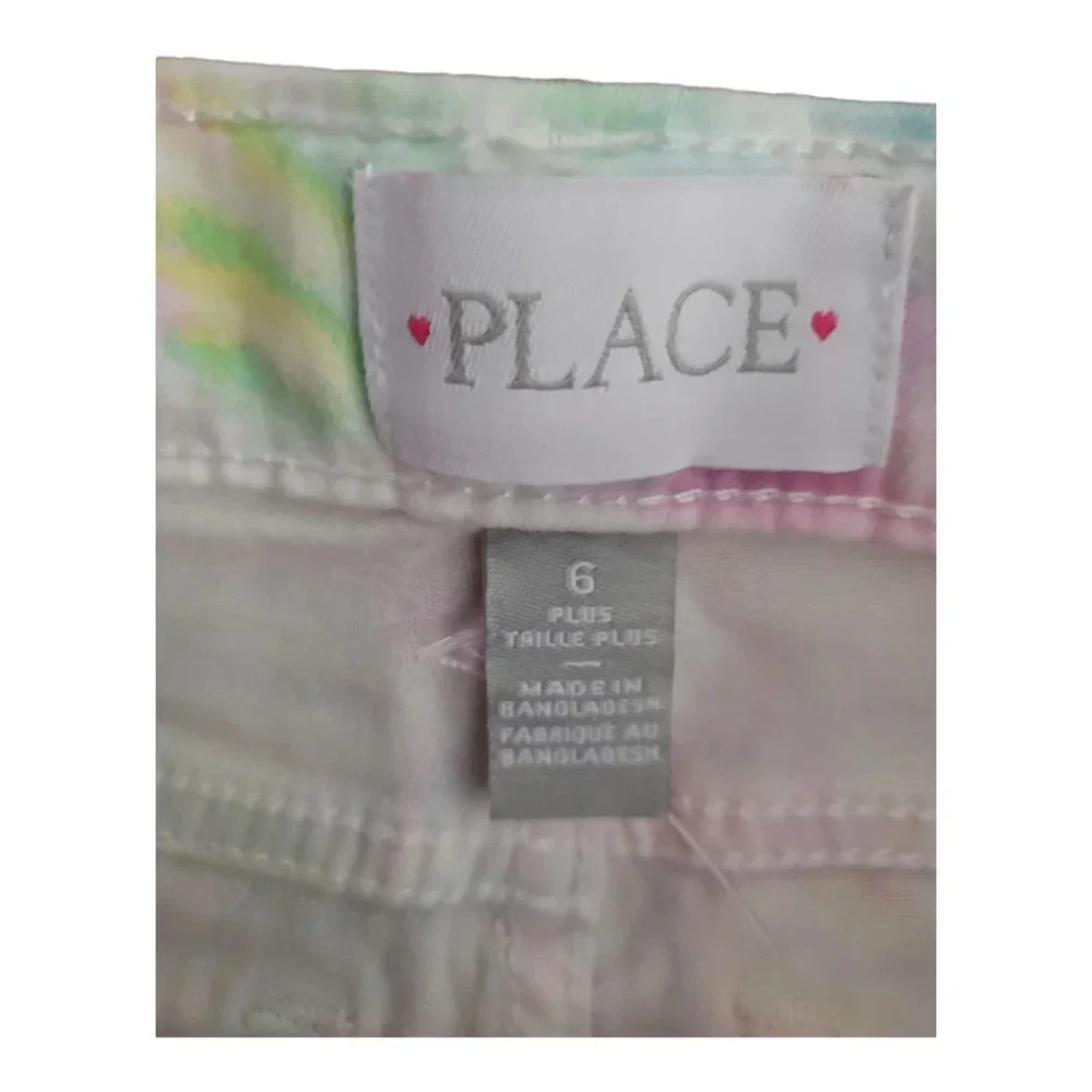 Girls plus tie dye bermuda‎ shorts